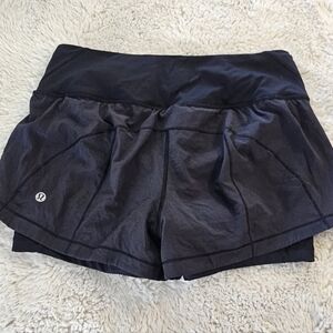 Lululemon Black Running shorts size 6